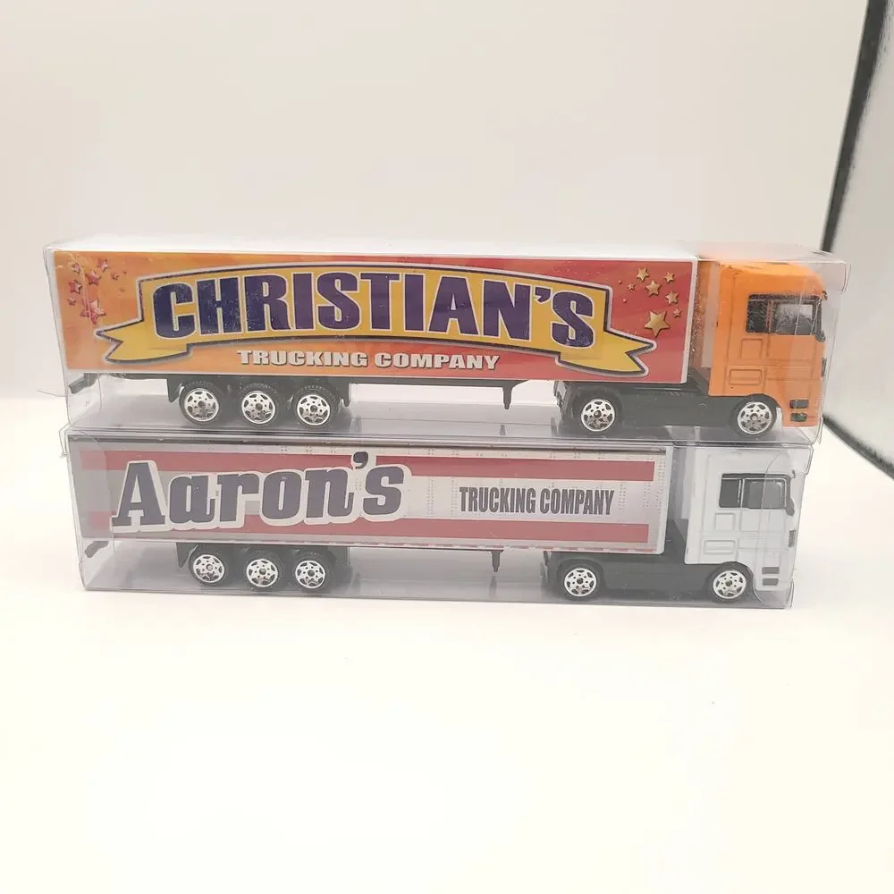 Swibco Trucking Company Toy Semi Truck Set of 10 New in package Orange Gray